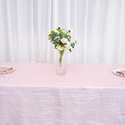 90" x 132" Accordion Metallic Crinkled Taffeta Rectangular Tablecloth