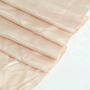 90" x 132" Accordion Metallic Crinkled Taffeta Rectangular Tablecloth