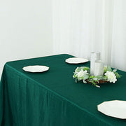 90" x 132" Accordion Metallic Crinkled Taffeta Rectangular Tablecloth