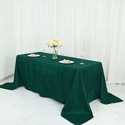 90" x 132" Accordion Metallic Crinkled Taffeta Rectangular Tablecloth