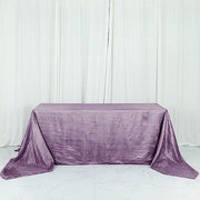 90" x 132" Accordion Metallic Crinkled Taffeta Rectangular Tablecloth