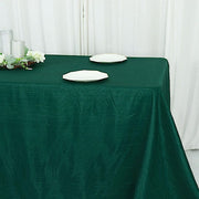 90" x 132" Accordion Metallic Crinkled Taffeta Rectangular Tablecloth
