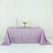 90" x 132" Accordion Metallic Crinkled Taffeta Rectangular Tablecloth