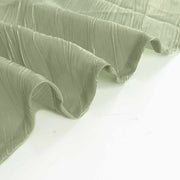 90" x 132" Accordion Metallic Crinkled Taffeta Rectangular Tablecloth