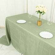 90" x 132" Accordion Metallic Crinkled Taffeta Rectangular Tablecloth