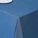 90" x 132" Faux Denim Polyester Rectangular Tablecloth - Dark Blue TAB_DENM_90132