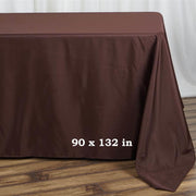 90" x 132" Polyester Rectangular Tablecloth