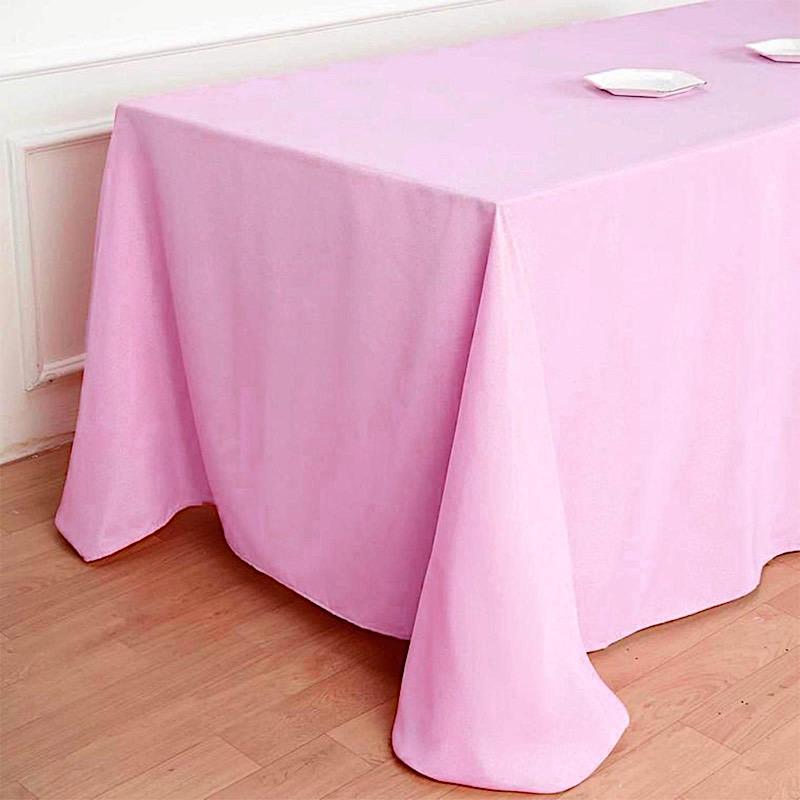 90" x 132" Polyester Rectangular Tablecloth