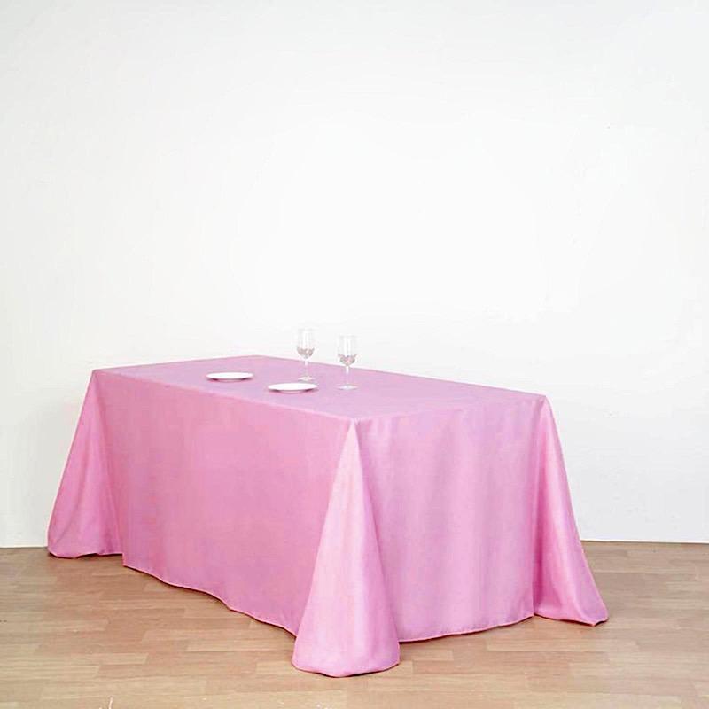 90" x 132" Polyester Rectangular Tablecloth