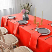 90" x 132" Polyester Rectangular Tablecloth