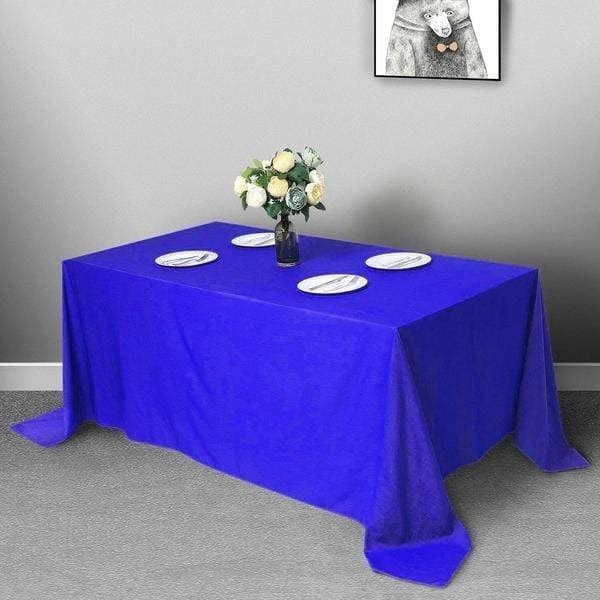 90" x 132" Polyester Rectangular Tablecloth