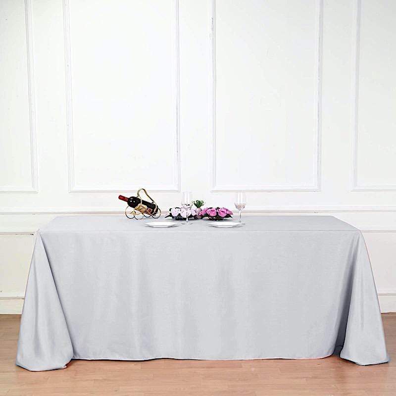90" x 132" Polyester Rectangular Tablecloth