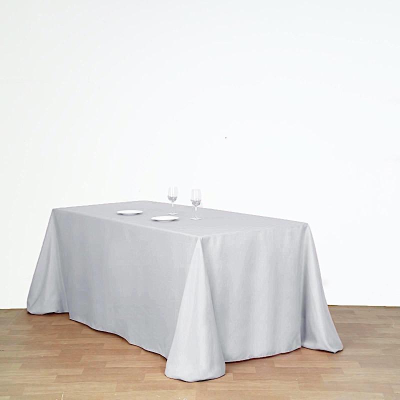 90" x 132" Polyester Rectangular Tablecloth