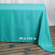 90" x 132" Polyester Rectangular Tablecloth