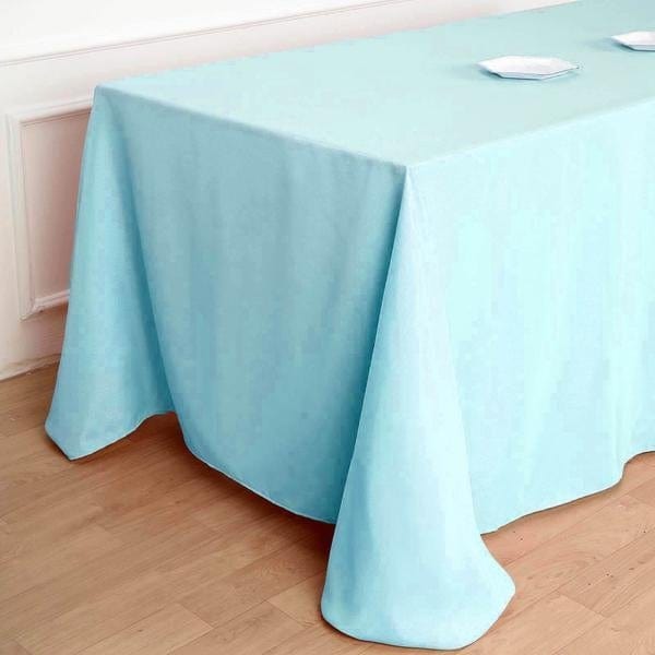 90" x 132" Polyester Rectangular Tablecloth