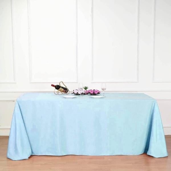 90" x 132" Polyester Rectangular Tablecloth