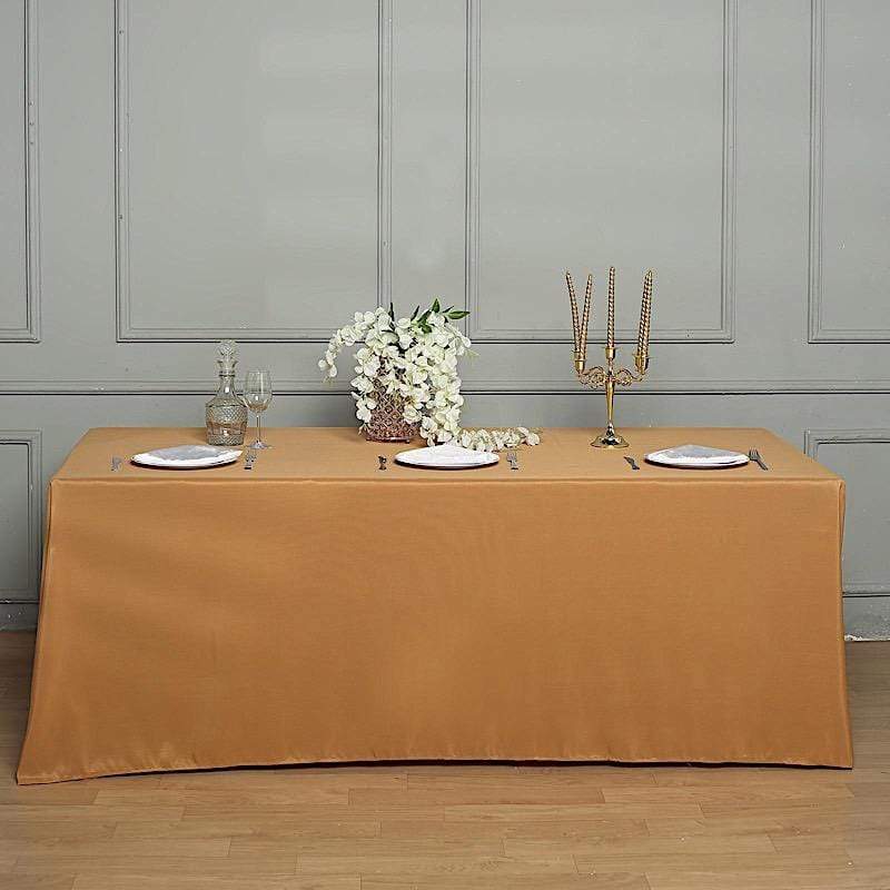 90" x 132" Polyester Rectangular Tablecloth