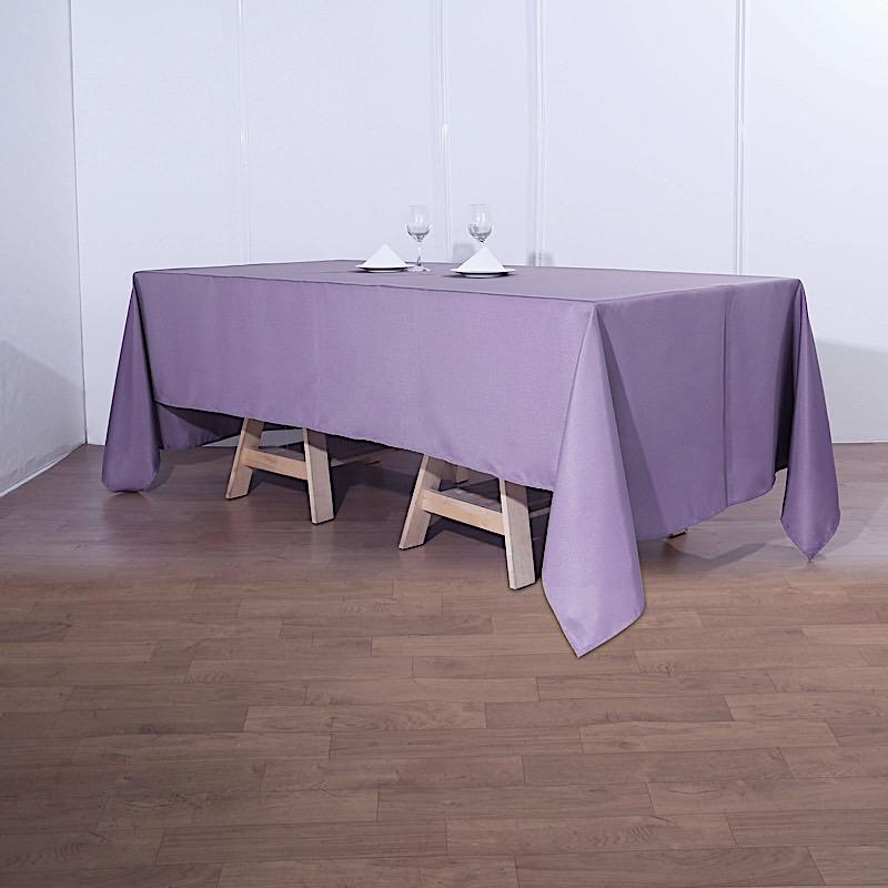 90" x 132" Polyester Rectangular Tablecloth