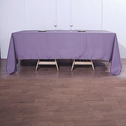 90" x 132" Polyester Rectangular Tablecloth
