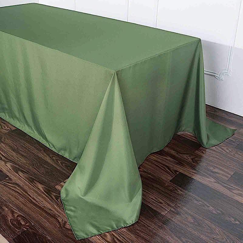 90" x 132" Polyester Rectangular Tablecloth
