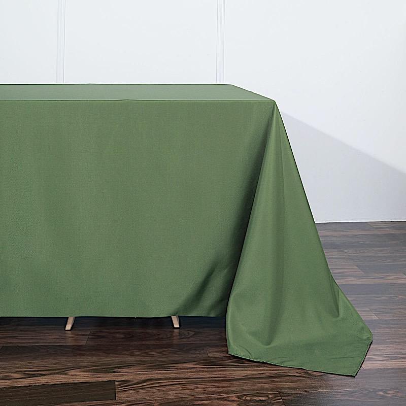 90" x 132" Polyester Rectangular Tablecloth