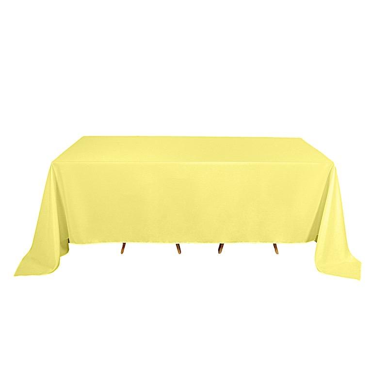 90" x 132" Polyester Rectangular Tablecloth