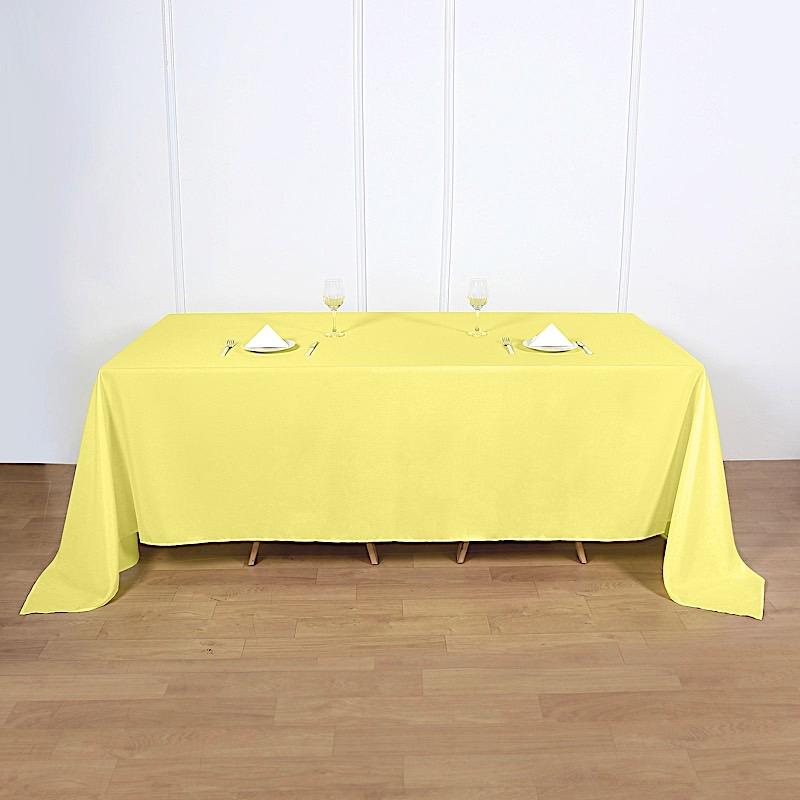 90" x 132" Polyester Rectangular Tablecloth