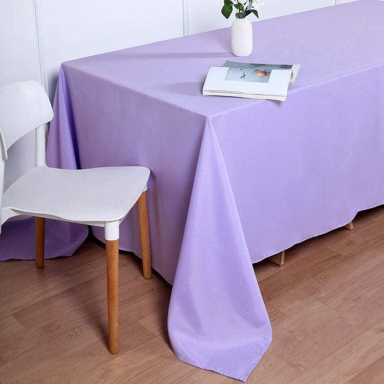 90" x 132" Polyester Rectangular Tablecloth