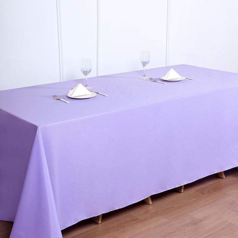 90" x 132" Polyester Rectangular Tablecloth