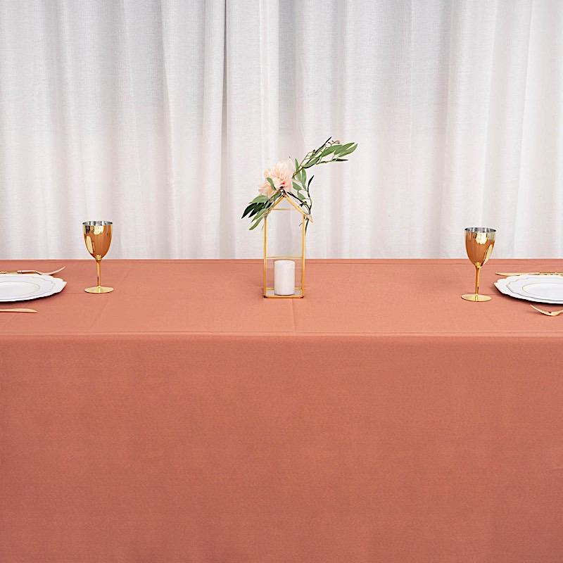 90" x 132" Polyester Rectangular Tablecloth