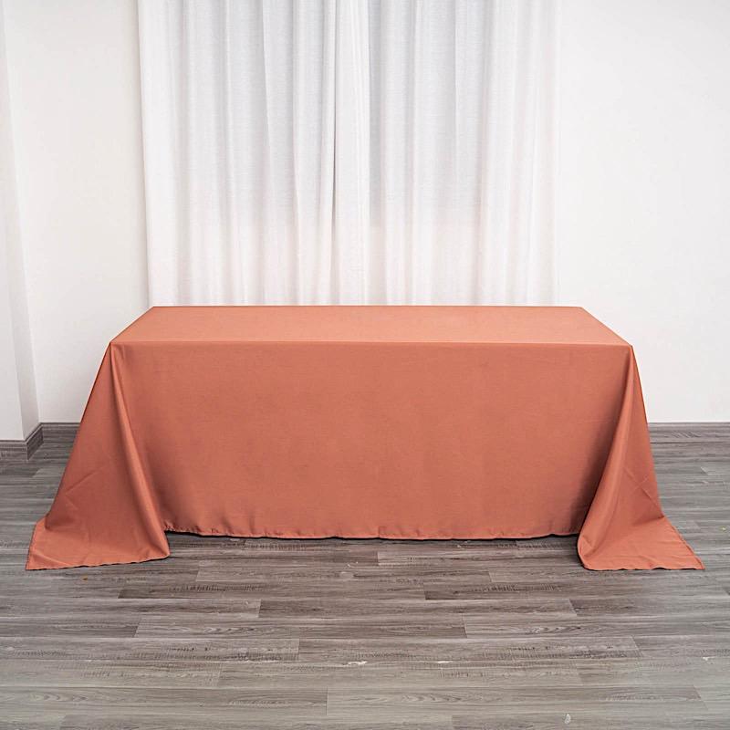 90" x 132" Polyester Rectangular Tablecloth