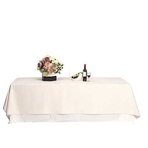 90" x 132" Polyester Rectangular Tablecloth