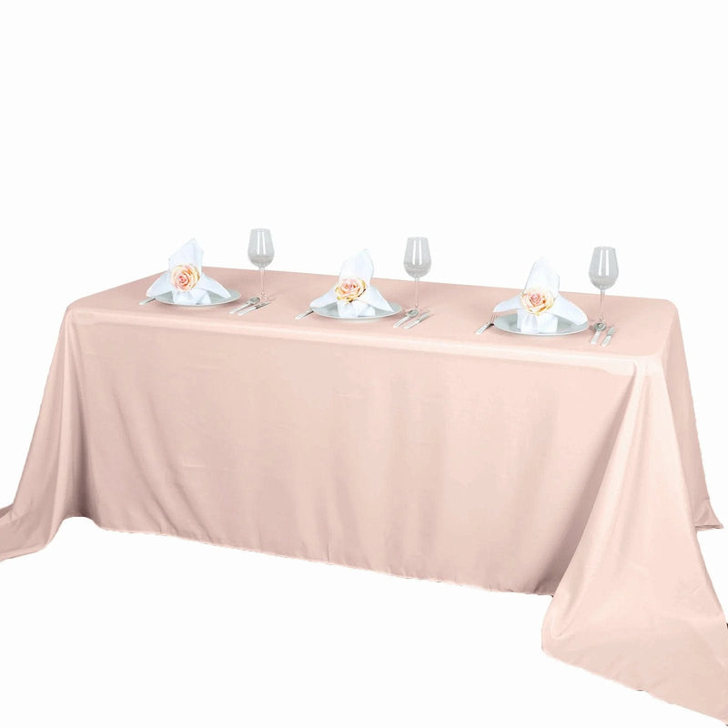 90" x 132" Polyester Rectangular Tablecloth