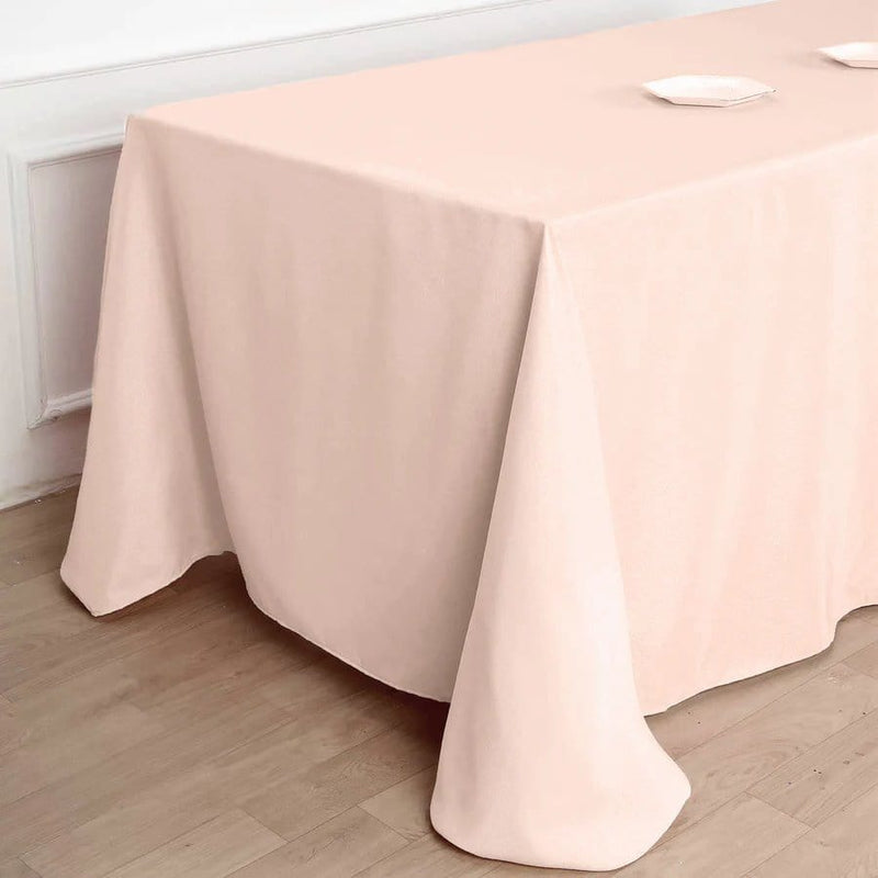 90" x 132" Polyester Rectangular Tablecloth