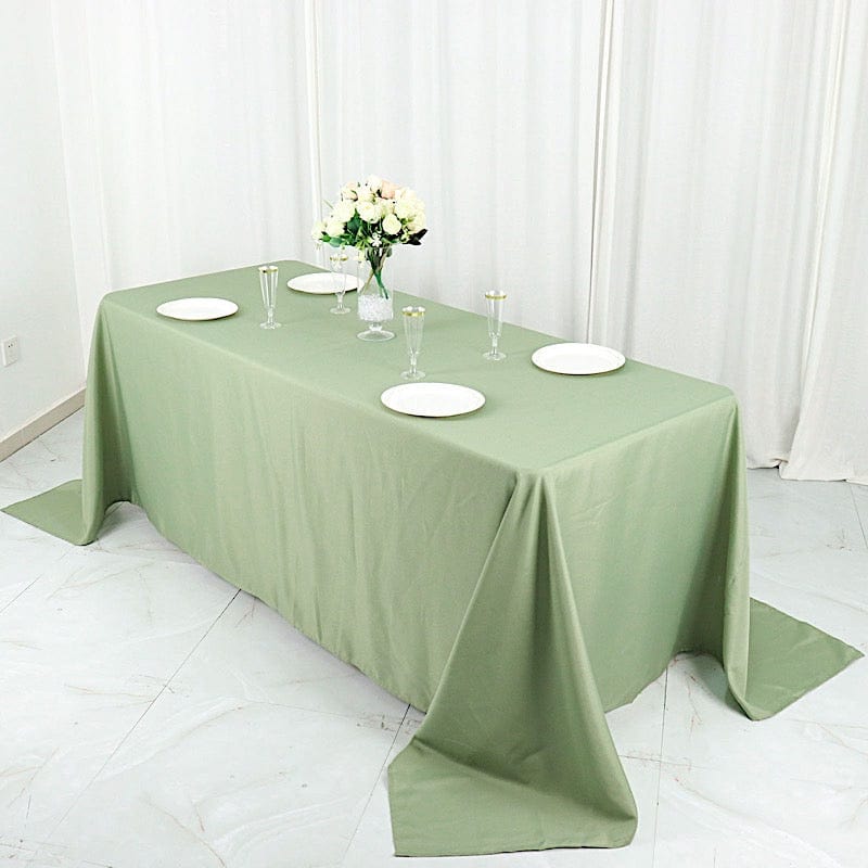 90" x 132" Polyester Rectangular Tablecloth