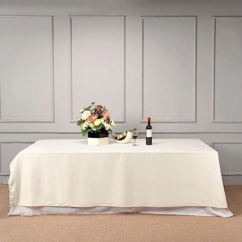 90" x 132" Polyester Rectangular Tablecloth