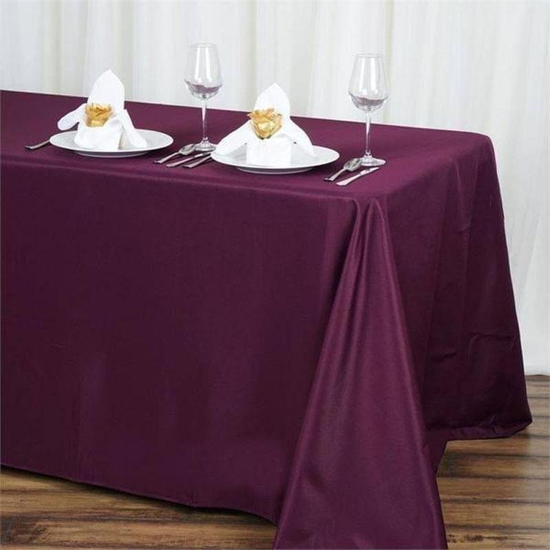 90" x 132" Polyester Rectangular Tablecloth TAB_90132_EGG_POLY