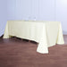 90" x 132" Polyester Rectangular Tablecloth TAB_90132_IVR_POLY
