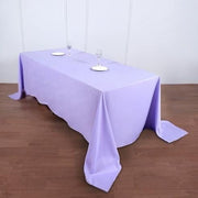 90" x 132" Polyester Rectangular Tablecloth TAB_90132_LAV_POLY