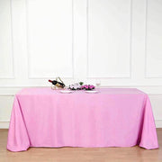 90" x 132" Polyester Rectangular Tablecloth TAB_90132_PINK_POLY