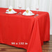 90" x 132" Polyester Rectangular Tablecloth TAB_90132_RED_POLY