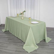 90" x 132" Polyester Rectangular Tablecloth TAB_90132_SAGE_POLY