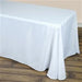 90" x 132" Polyester Tablecloth with Rounded Corners TAB_90132RR_WHT_POLY