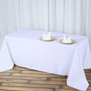 90" x 132" Premium Polyester Rectangular Tablecloth