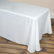 90" x 132" Premium Polyester Rectangular Tablecloth