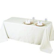 90" x 132" Premium Polyester Rectangular Tablecloth