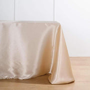 90" x 132" Satin Rectangular Tablecloth