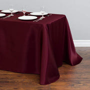 90" x 132" Satin Rectangular Tablecloth