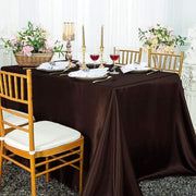 90" x 132" Satin Rectangular Tablecloth