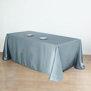 90" x 132" Satin Rectangular Tablecloth